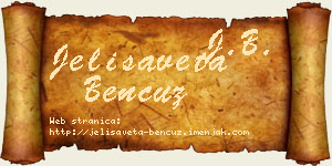 Jelisaveta Bencuz vizit kartica